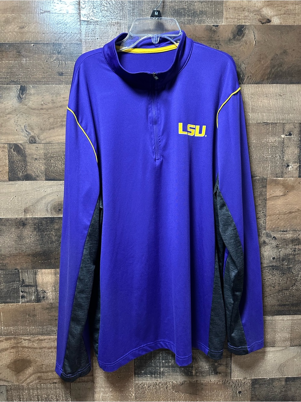 Colosseum LSU Tigers 1/4 Zip Pullover Men’s Large Purple Long Sleeve NCAA